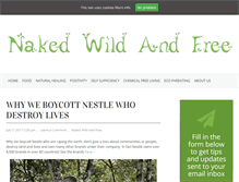 Tablet Screenshot of nakedwildandfree.com